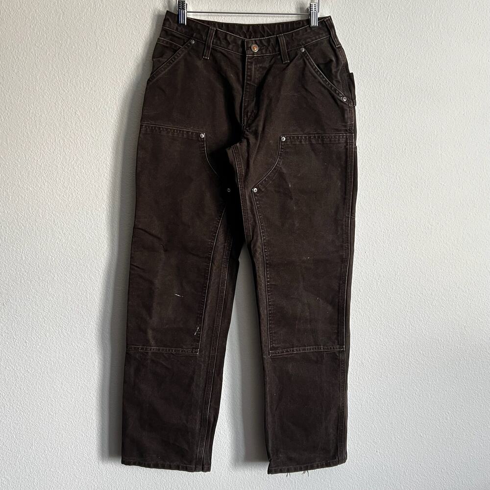 Carhartt WOMENS brown double knee work wear carpenter pants